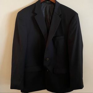Joseph & Feiss 42R navy blue blazer with gold accents